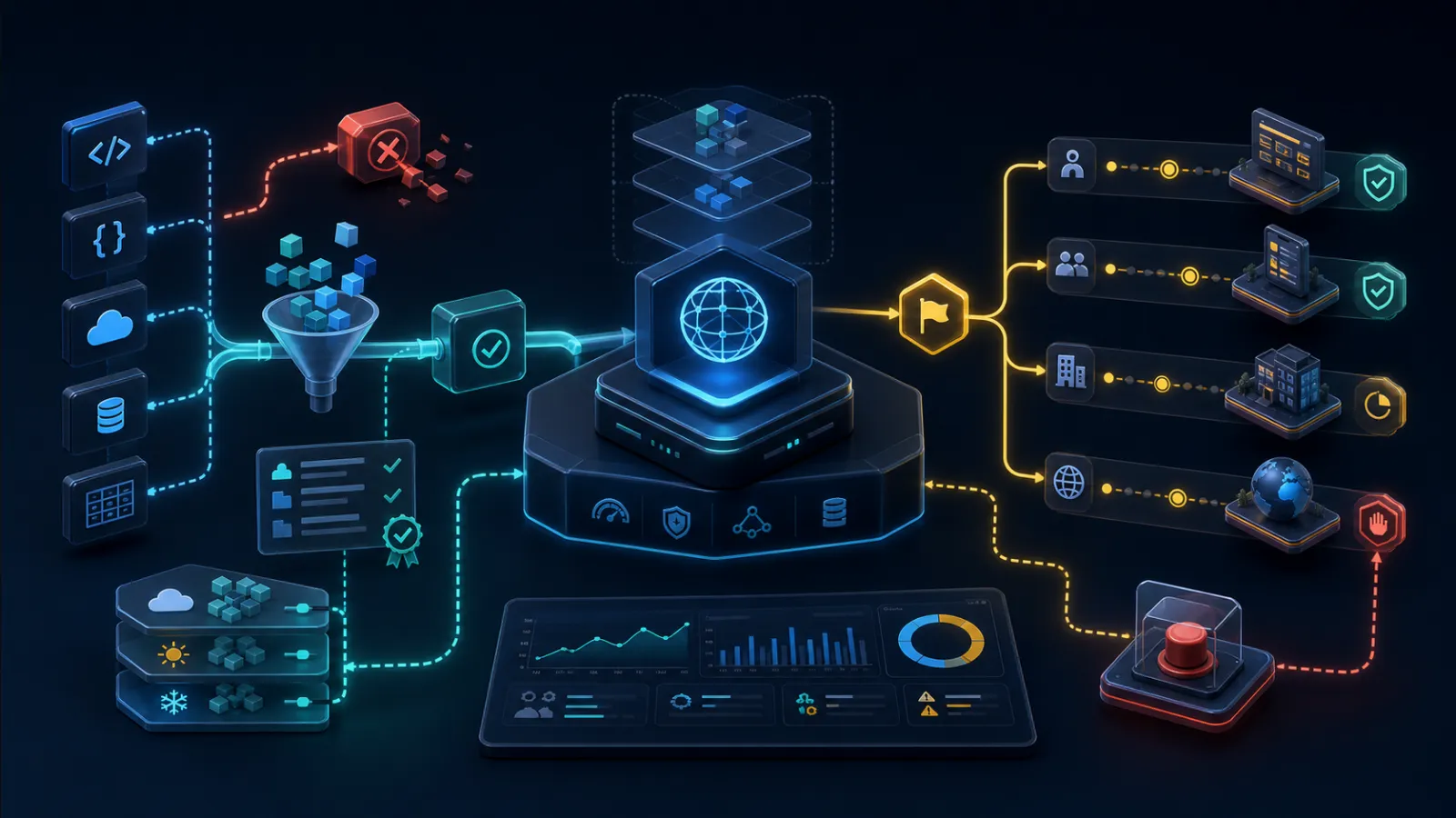 Feature flag rollout architecture
