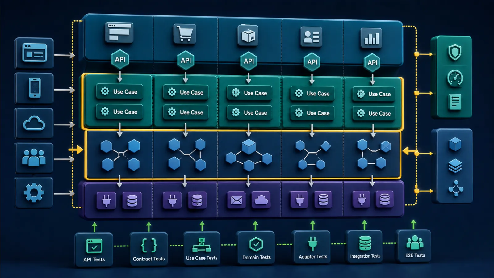Developer workspace showing a clean .NET solution
