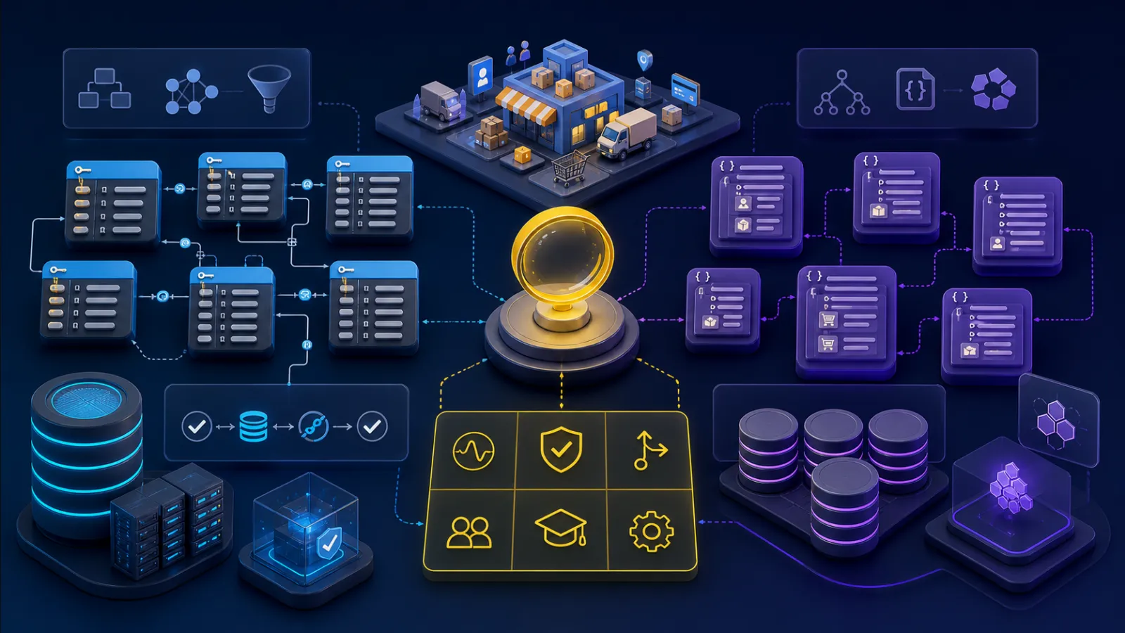 Document and relational databases side by side