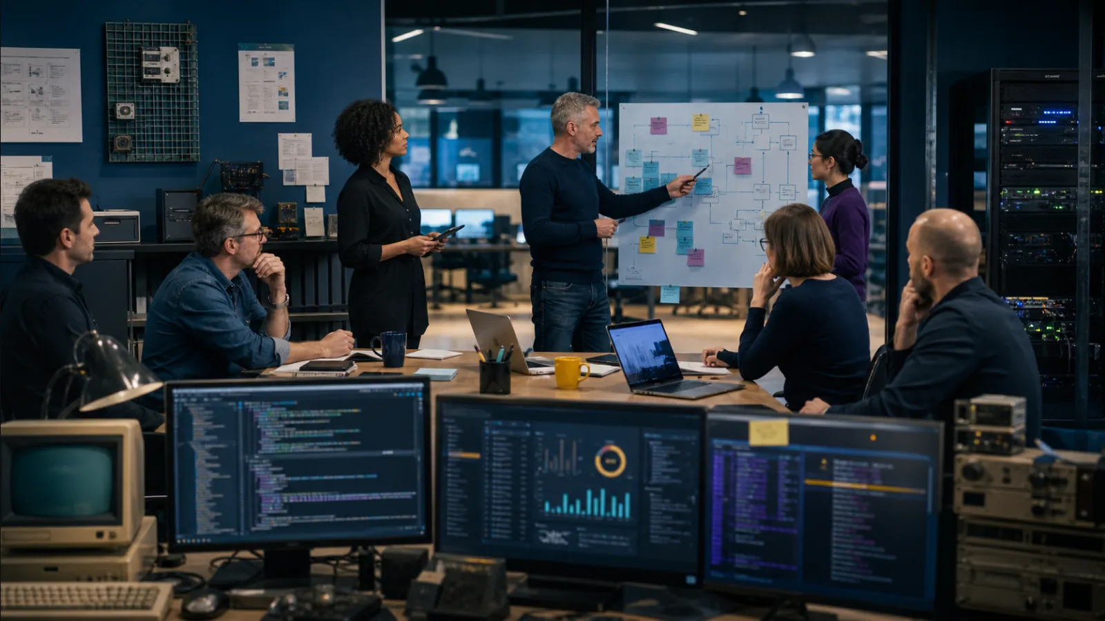 Experienced UK software team reviewing a modern product