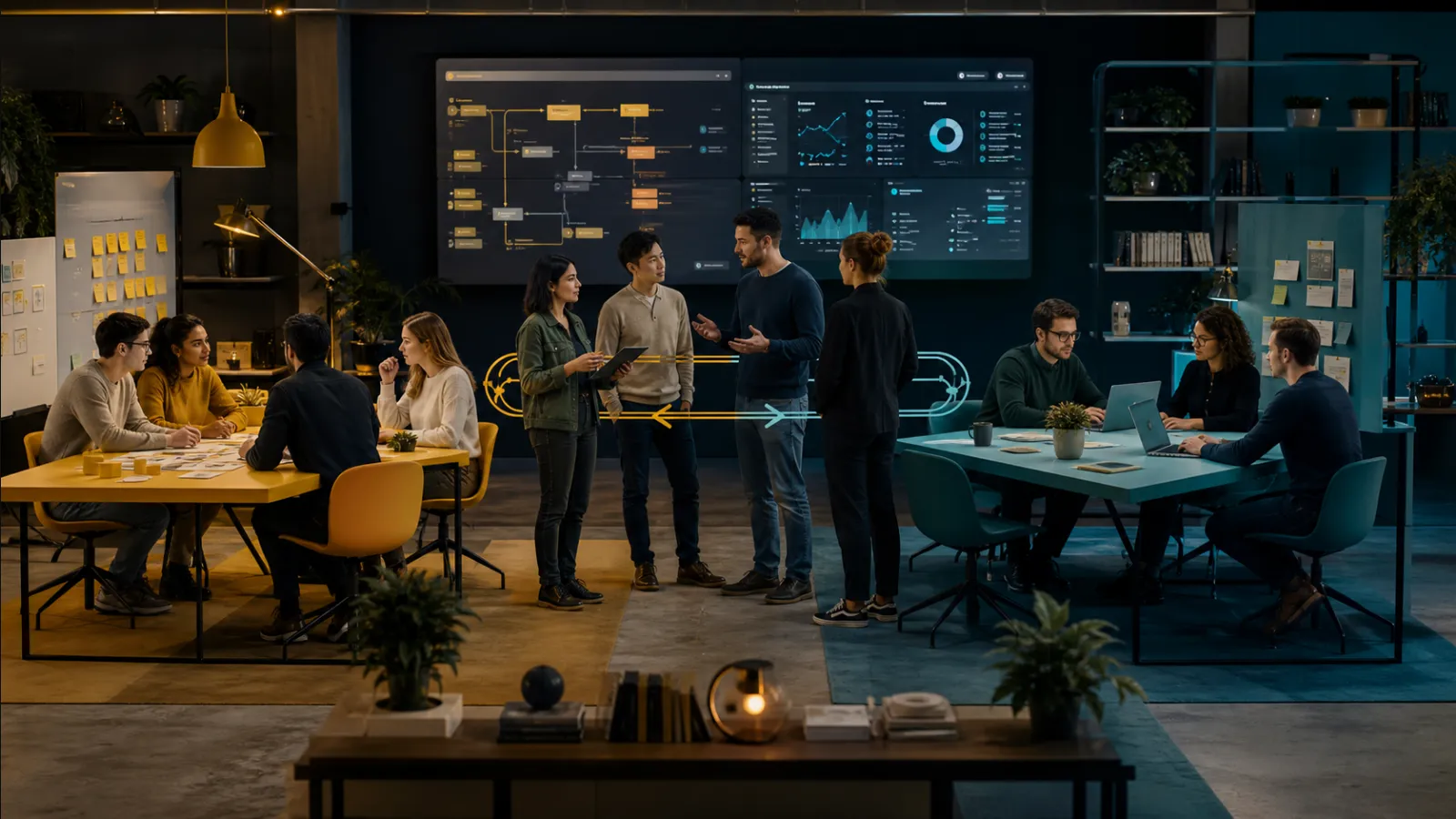Software team balancing client delivery and product ownership