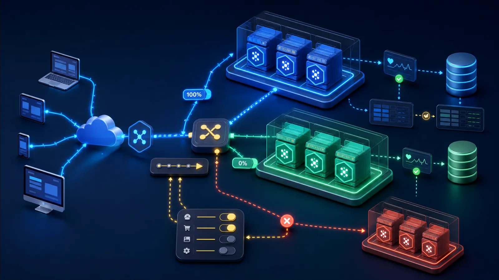 Zero-downtime deployment sequence
