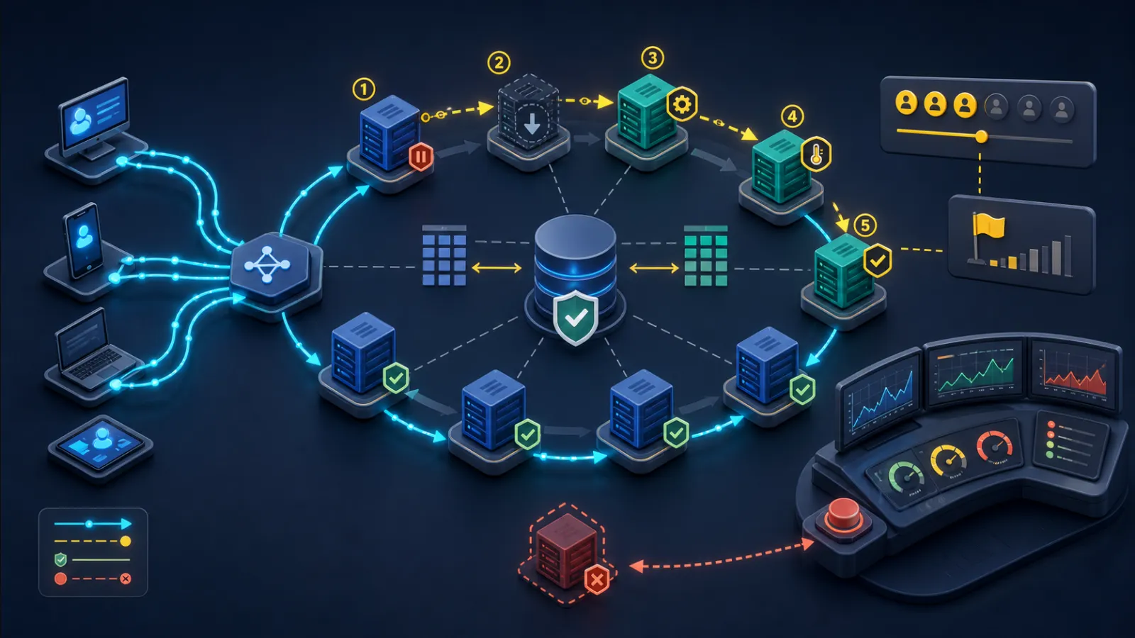 Cloud application deployment with no interruption